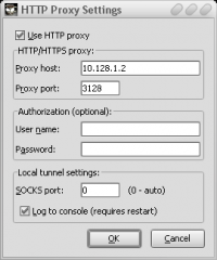 HTTP Proxy Settings